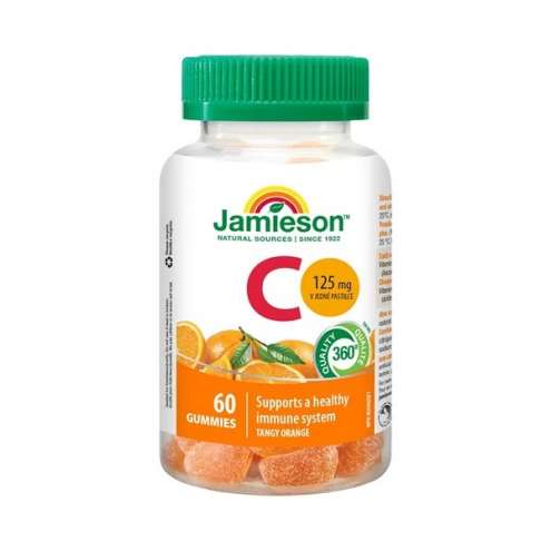 JAMIESON Vitamín C Gummies pomeranč pastilky, 60ks